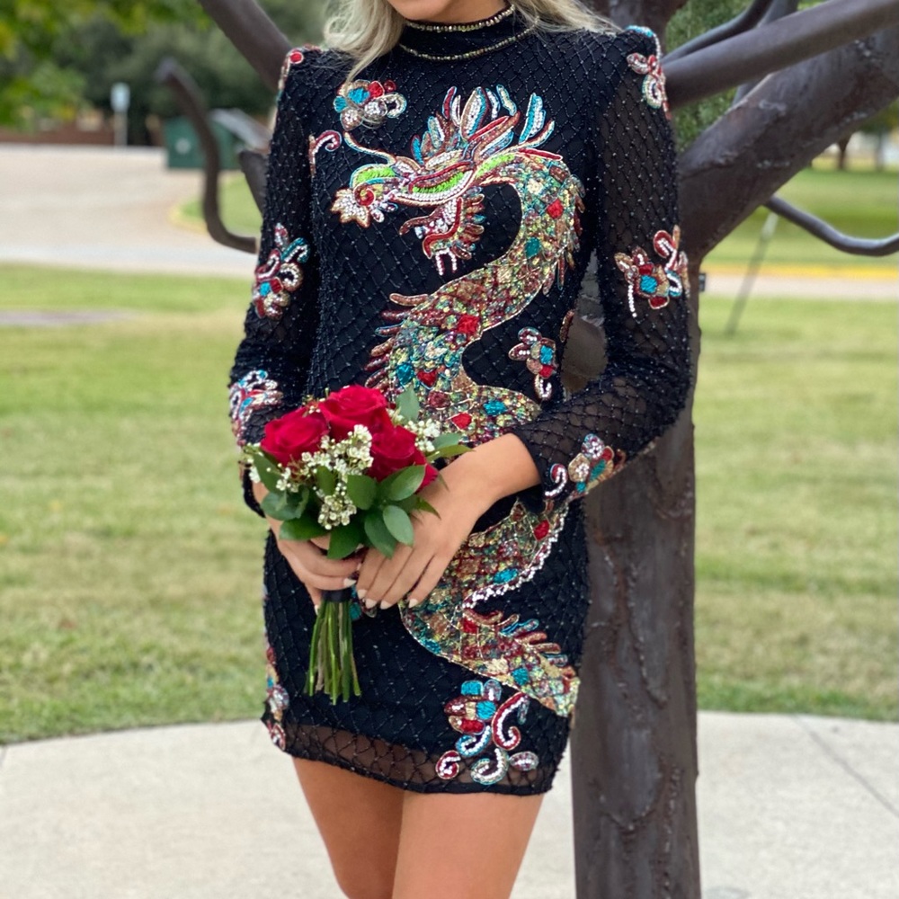 Sherri Hill Dragon Dress Size 2